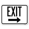 Signmission Exit With Right Arrow 3 Heavy-Gauge Aluminum Rust Proof Parking Sign, 18" H, 24" L, A-1824-24045 A-1824-24045